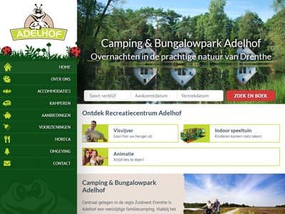 Nieuwe website voor Camping & Bungalowpark Adelhof
