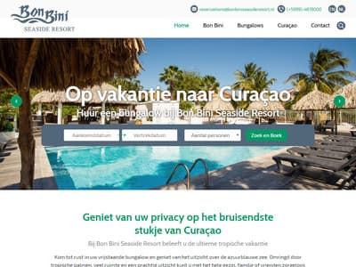 Nieuwe website voor Bon Bini Seaside Resort