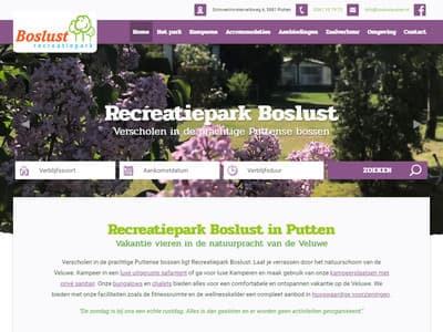 Nieuwe website voor Recreatiepark Boslust in Putten