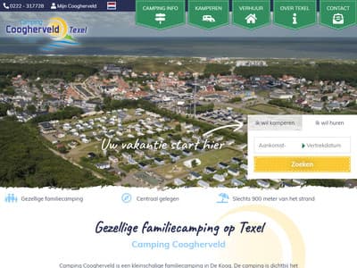Nieuwe website voor Coogherveld Texel