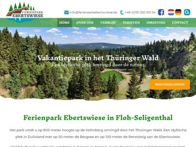 Nieuwe website voor Ferienpark Ebertswiese