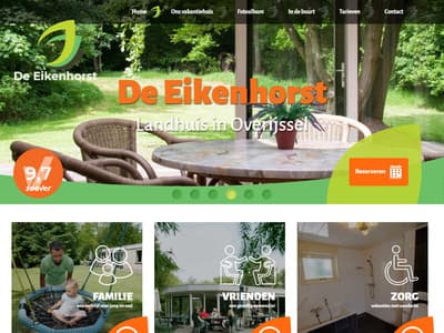 Nieuwe website voor Landhuis De Eikenhorst