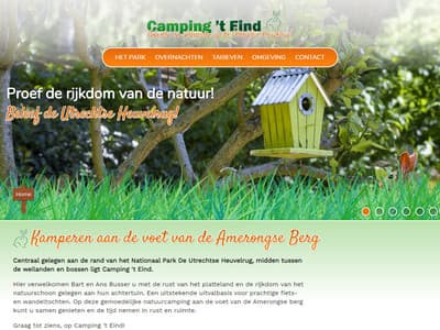Nieuwe website voor Camping 't Eind