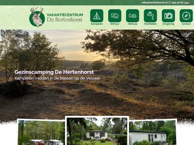 Nieuwe website voor Vakantiecenturm De Hertenhorst