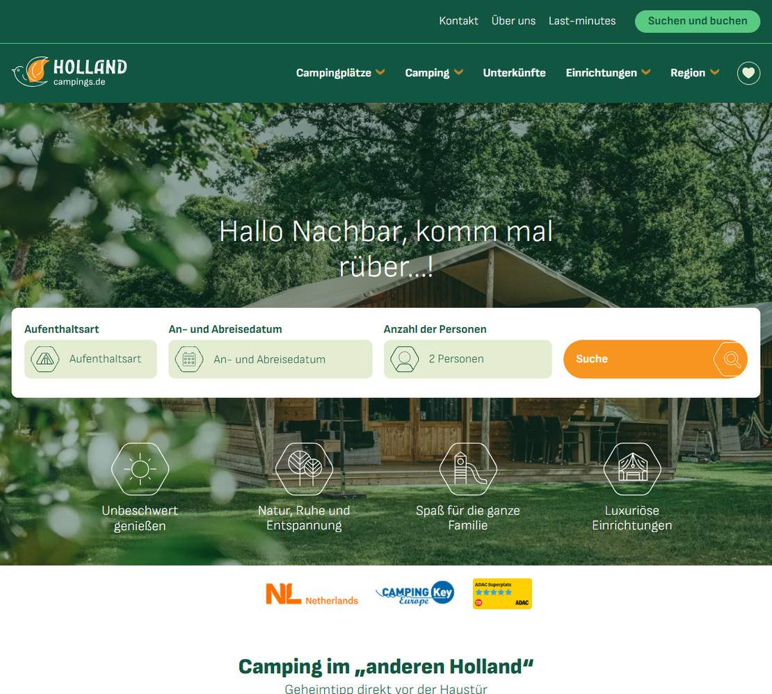 Holland Campings