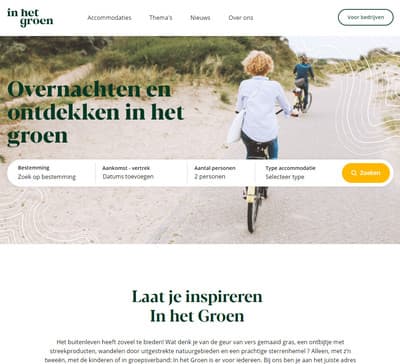 Nieuwe website voor In het Groen