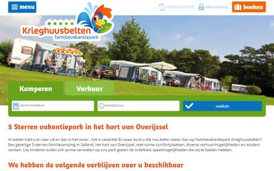 Nieuwe website voor Familievakantiepark Krieghuusbelten