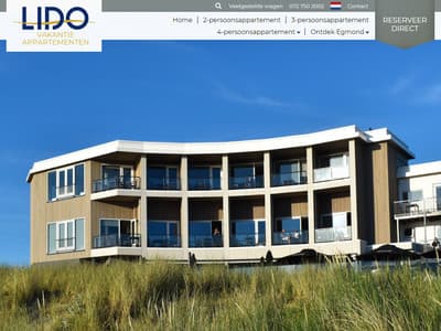 Nieuwe website voor LIDO Appartementen