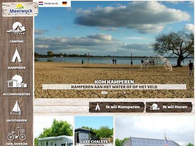 Nieuwe website voor Camping en Jachthaven Meerwijck