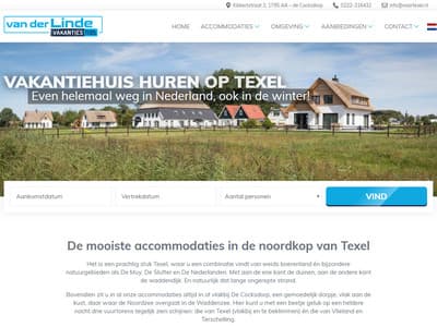 Nieuwe website voor Van der Linde Vakanties