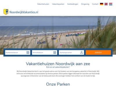 Nieuwe website voor Noordwijk Vakanties