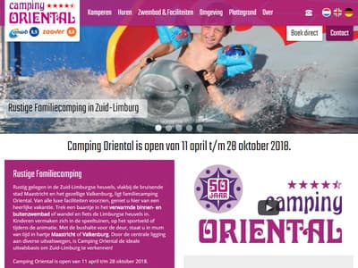 Nieuwe website voor Camping Oriental