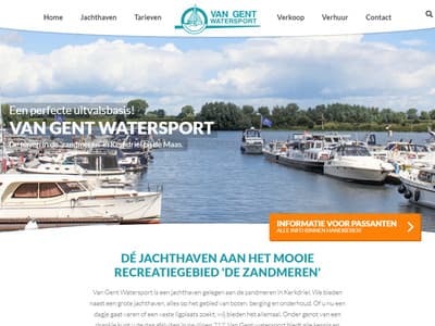 Nieuwe website voor Van Gent Watersport