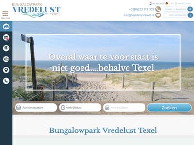 Nieuwe website voor Vredelust Texel