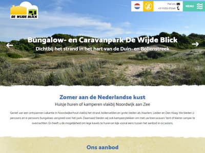 Nieuwe website voor Bungalowpark De Wijde Blick