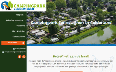 Nieuwe website voor Campingpark Zennewijnen