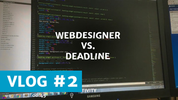 Bekijk de vlog: Webdesigner vs. deadline